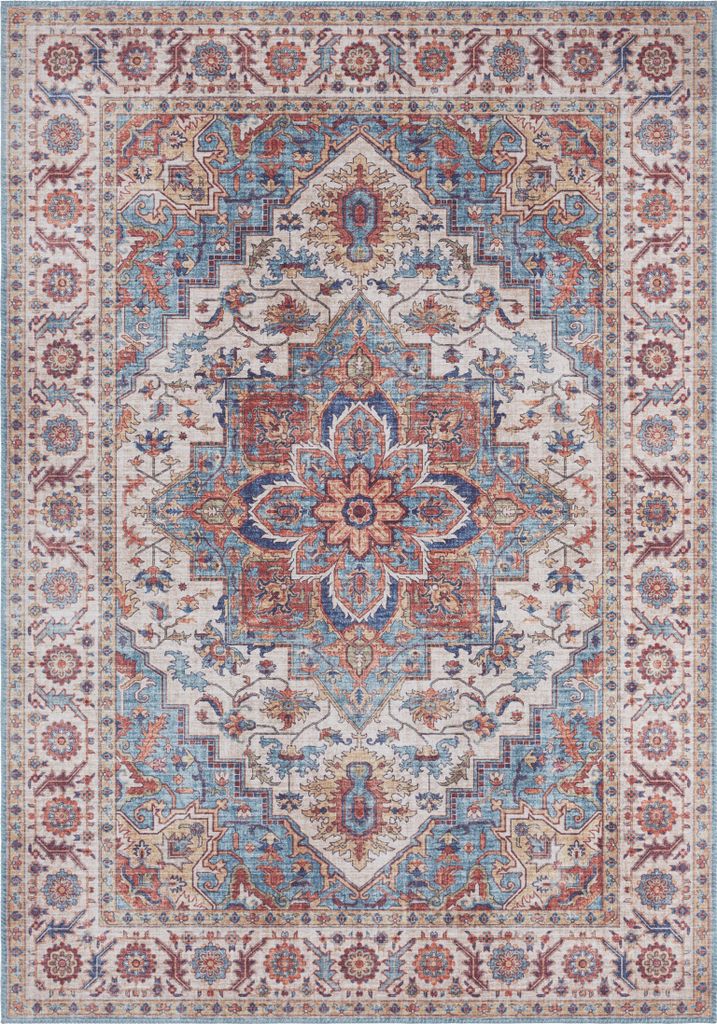 Hanse Home Asmar Kurzflor Teppich Anthea Cyanblau Produktbild 
