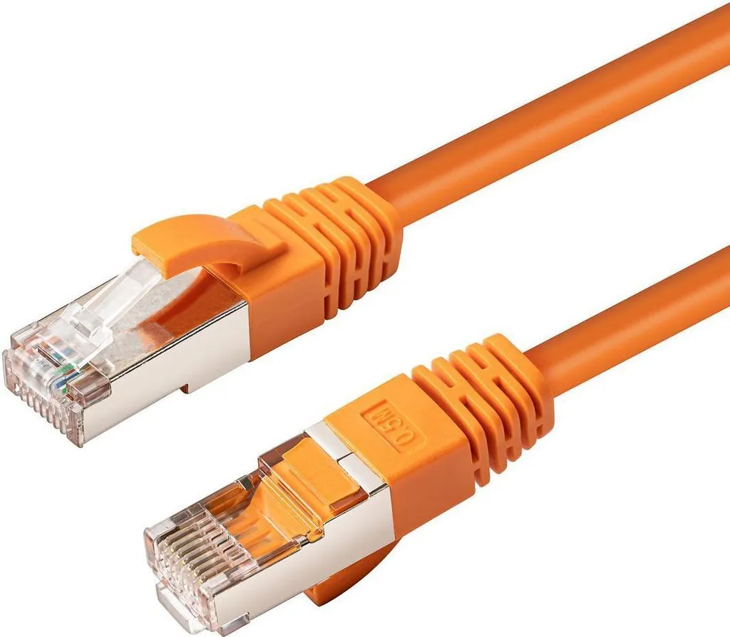 Cavo Rete Professionale 30m Cat6a S/FTP Microconnect MC-SFTP6A30O Arancio