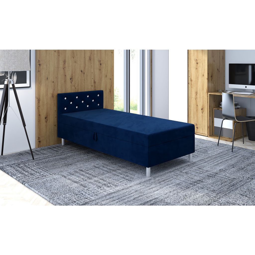 Einzelbett 80x195 PIXI 1 - dunkelblau