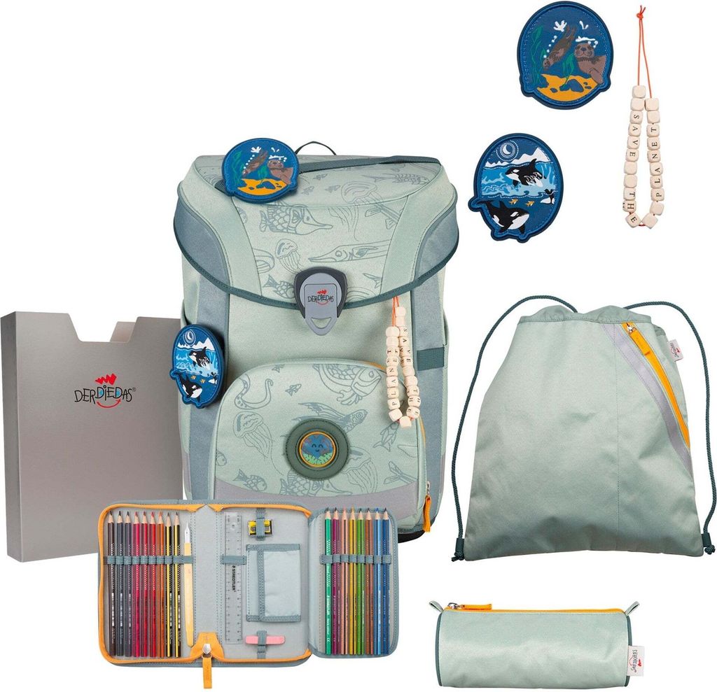 DerDieDas sac d'école ErgoFlex Easy Exklusiv Neon Image du produit 