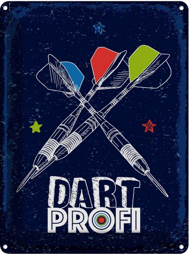 vianmo Blechschild 40x30 cm Dart Profi Dartpfeile Sport Hobby
