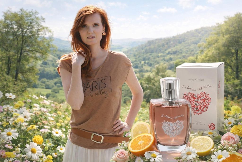 Französisches Damenparfüm – L'Amour Impossible – Blumiger französischer Duft für Damen – mit Apfel und weißem Moschus