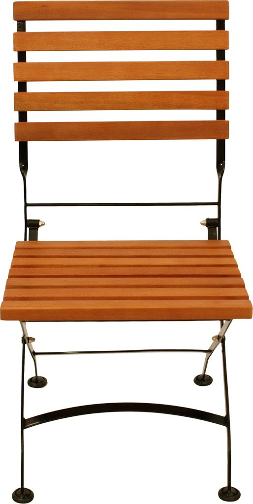 DEGAMO Gartenstuhl Klappstuhl HOFGARTEN, Flachstahl schwarz Produktbild 