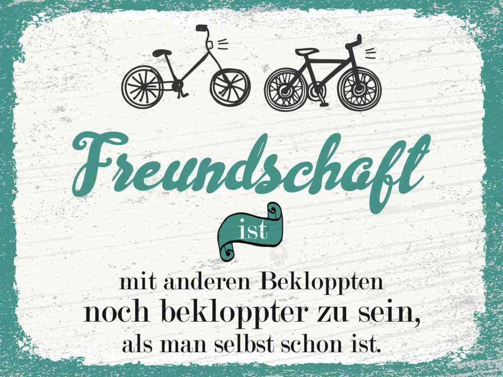vianmo Holzschild 30x40 cm Freundschaft noch bekloppter sein Spruch Zitat