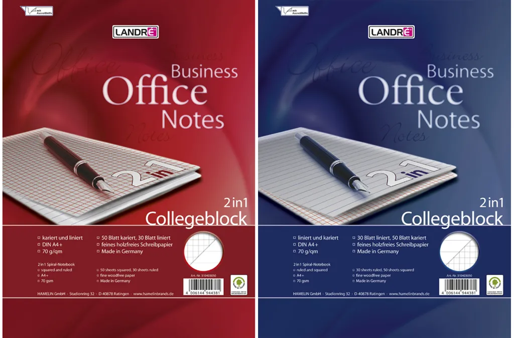 LANDRE 100302810 Collegeblock 2in1 - Kit Scuola Superiore A4