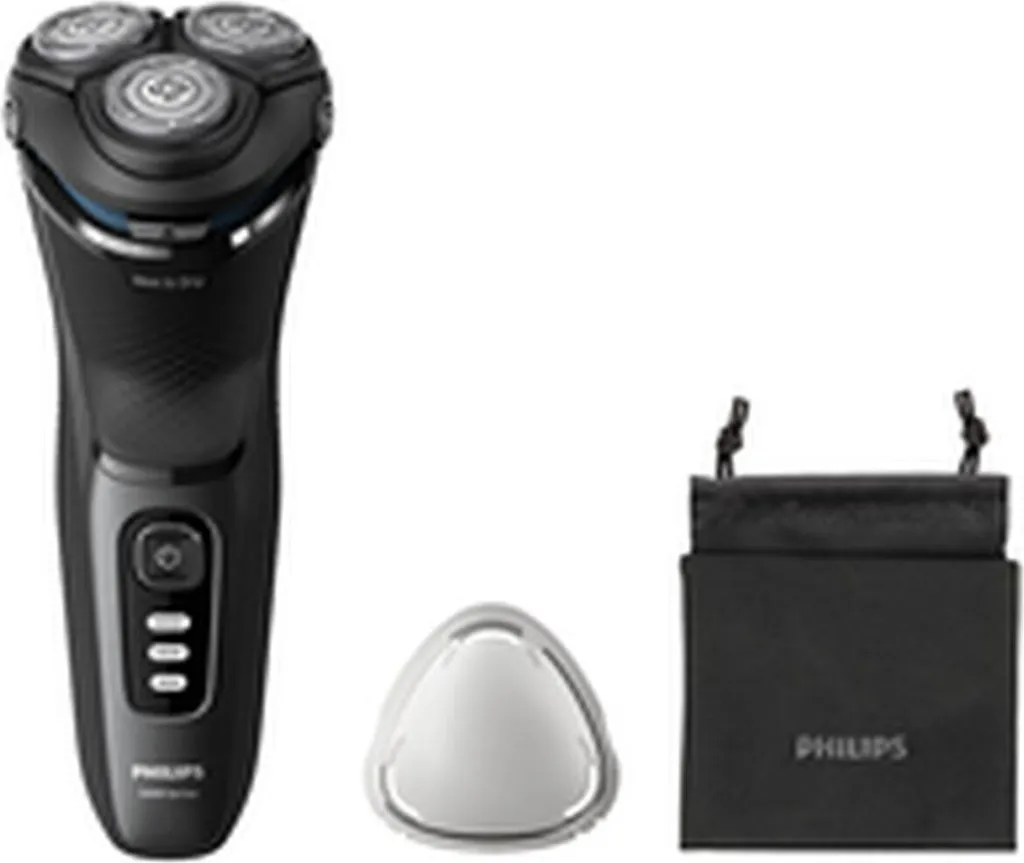 Rasoir Électrique Rotatif Philips S3244/12 Rechargeable Wet and Dry Noir