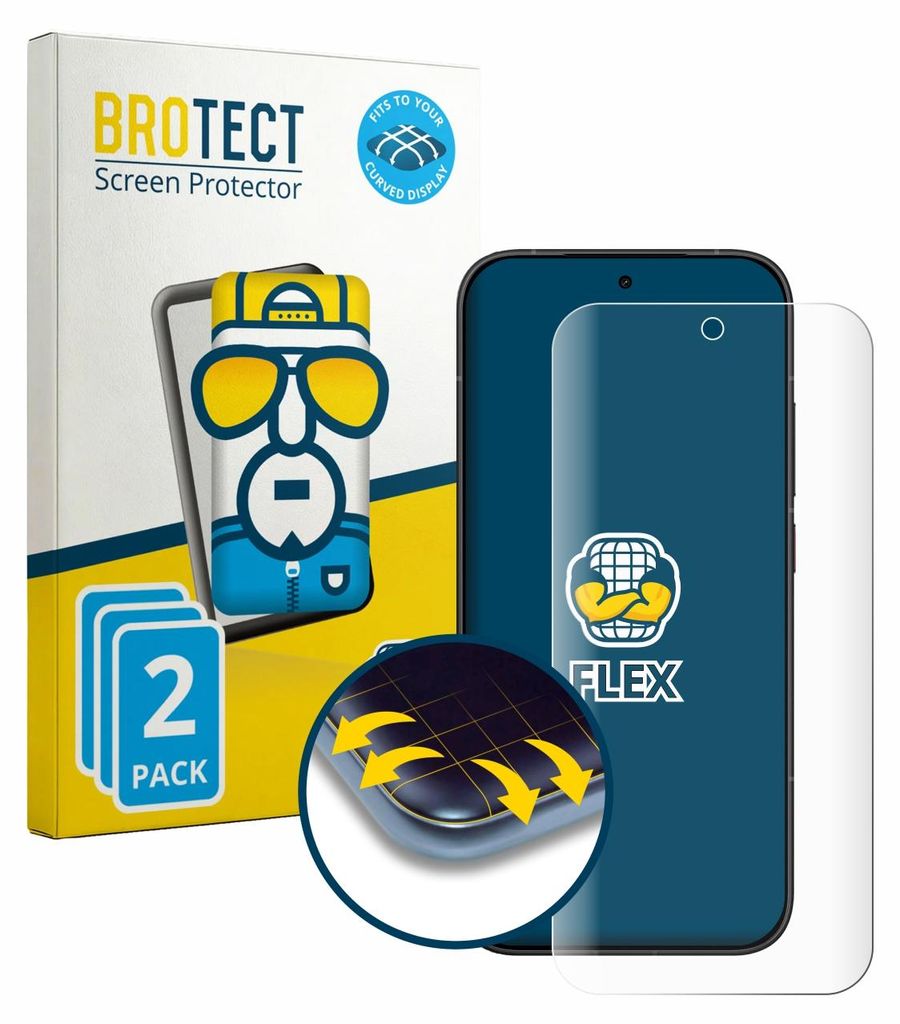 2x BROTECT Fullscreen Schutzfolie für Xiaomi Poco X8 Pro Iron Man Edition Displayschutz Folie Fullcover Klar Transparent