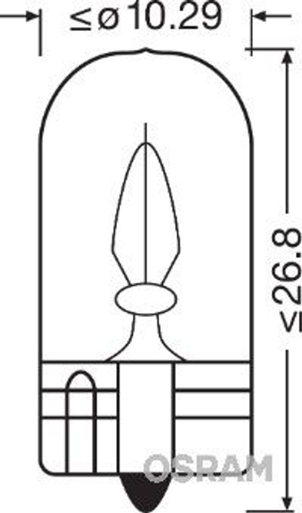 Osram 24V W3W Original Line W2,1x9,5d 3W Faltschachtel