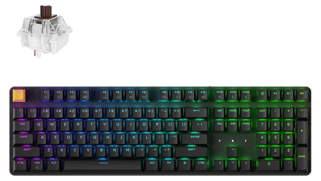 Clavier mécanique sans fil Keychron J5, compatible QMK, Image du produit 