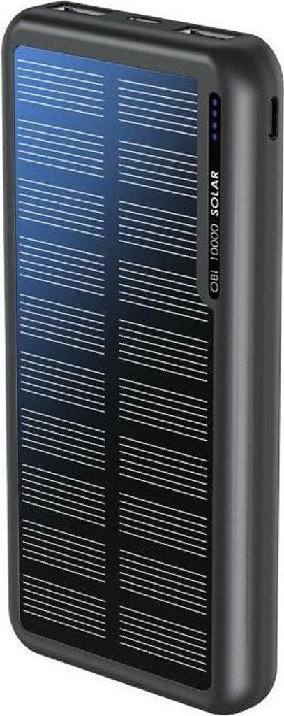 Boompods OBI-SOLAR 10000 mAh Schwarz (POSBLK)