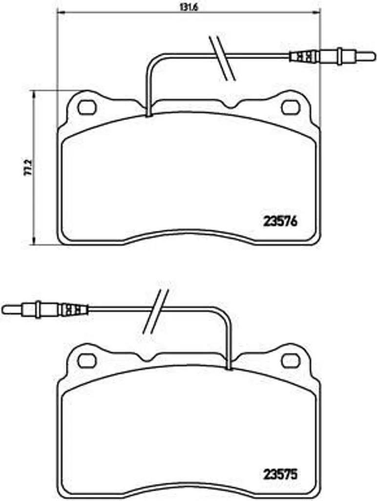Plaquettes de frein Brembo P 23 082 Haute Résistance OE 9404254608