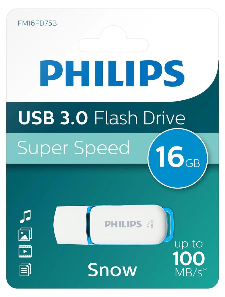 Philips FM16FD75B Snow edition - Unità flash USB - 16 GB - Immagine del prodotto 