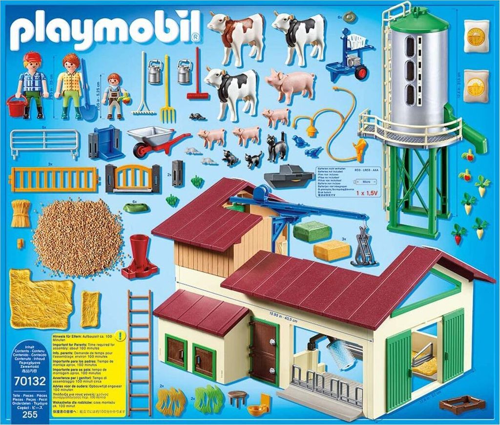 PLAYMOBIL 70132 Bauernhof mit Silo Produktbild 6
