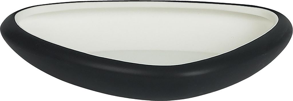 Spirella Seifenschale Steinoptik dekorative Badausstattung Seifenablage "Etna" Maße: 15 x 11 x 3 cm - Schwarz matt (Schwarz matt)