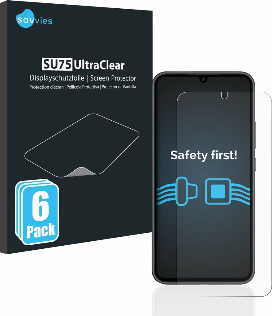 6x Für Samsung Galaxy A34 5G Schutzfolie Savvies Displayschutz Display Schutz Folie Klar Transparent
