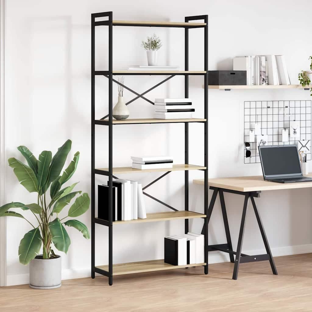 Maison Exclusive - Bücherregal Sonoma-Eiche 80 x 30 x 189,5 cm Holzwerkstoff