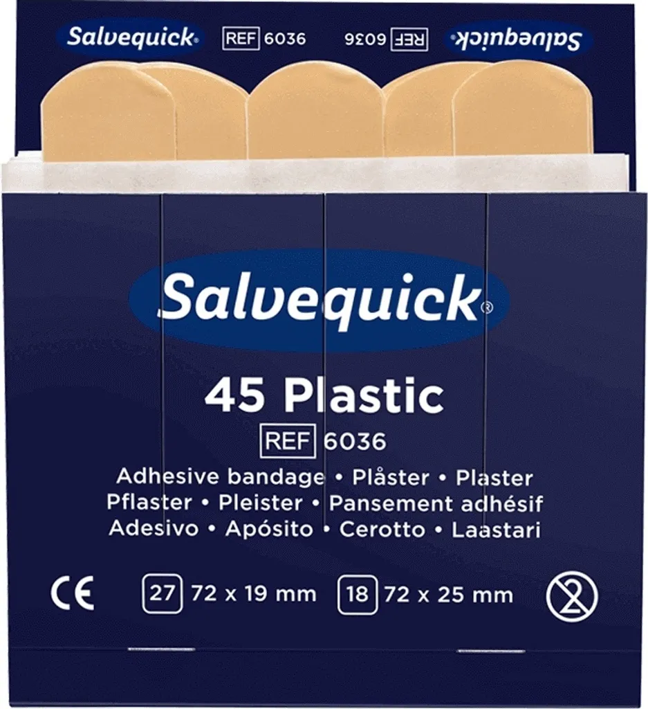 Pansements Adhésifs Imperméables Salvequick REF6036 pour Distributeur