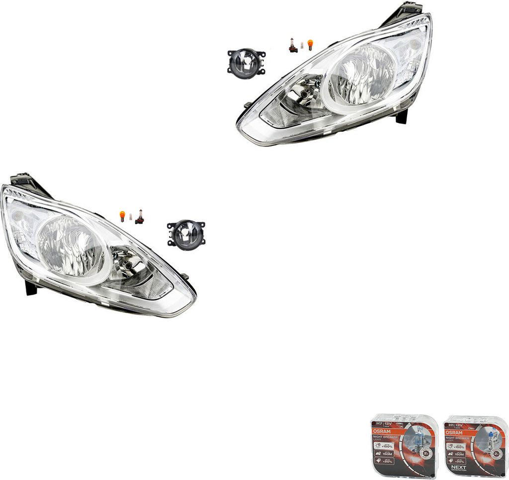 Johns, Scheinwerfer Osram Night Breaker Laser passend für Ford C-Max 10 12/10-05/15 Le 8200074008 6202E1 00006202E1 6710027 0000620639 620639 0000...