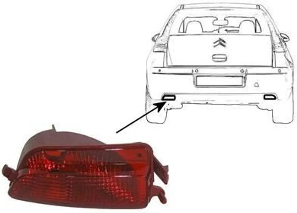 Feu antibrouillard arrière pour CITROËN C4 I : Sécurité et visibilité