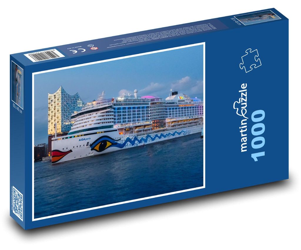 Puzzle 1000 Hamburg - výletní loď - martinpuzzle Obrázek produktu 