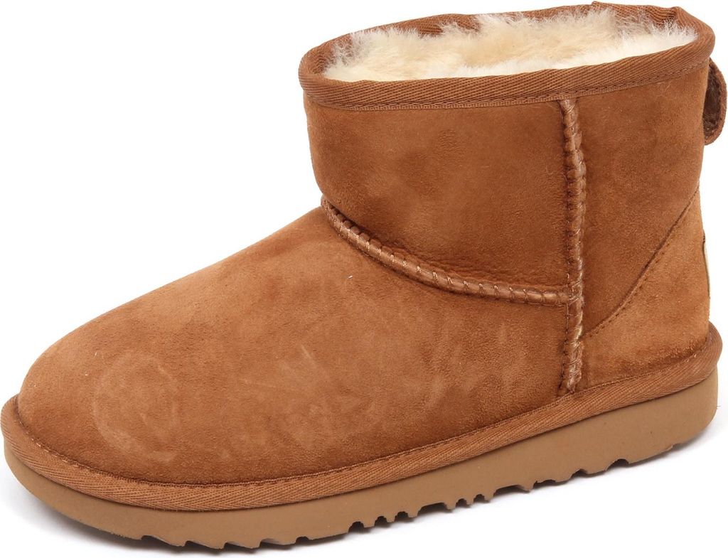 E7768 stivale bimba CHESTNUT UGG K CLASSIC MINI scarpe boot kid girl