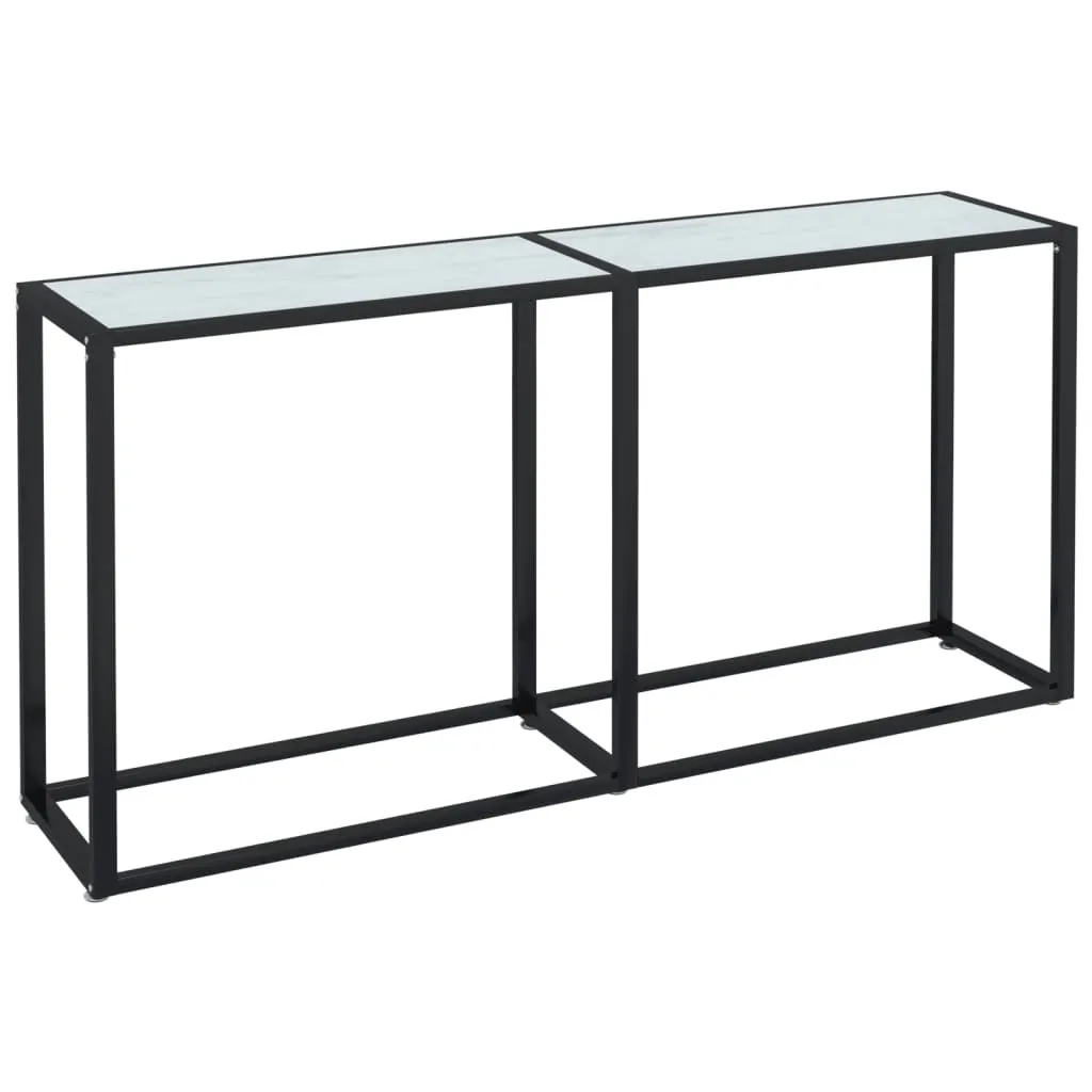 SYFAX Consolle Ingresso Marmo 160x35x75,5 - Mobile Moderno in Vetro