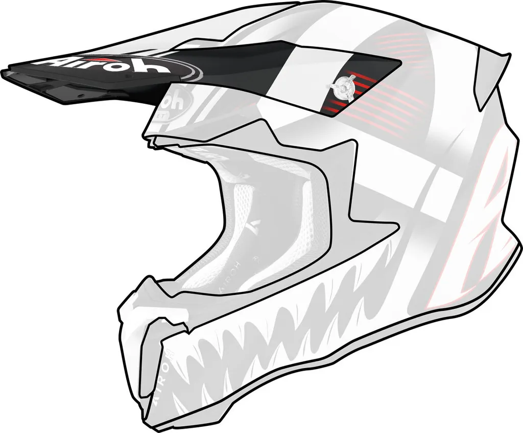 Visière Airoh Twist 2.0 Opaque - Protection Anti-UV et Anti-Rayures