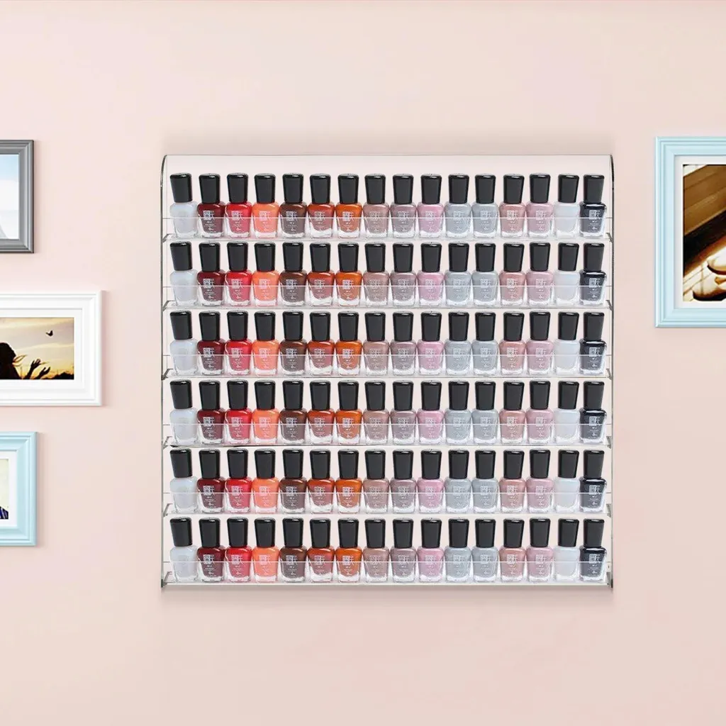 Organisateur mural pour vernis à ongles idéal pour un salon de manucure