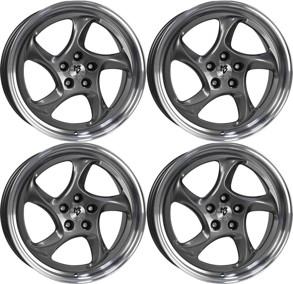 MB Design Felgen TURBO 9.5Jx19 ET 40 5x112 Grau 4-TU9519405RZ-G4 kompatibel mit Audi A6 A8 TT RS TT TTS