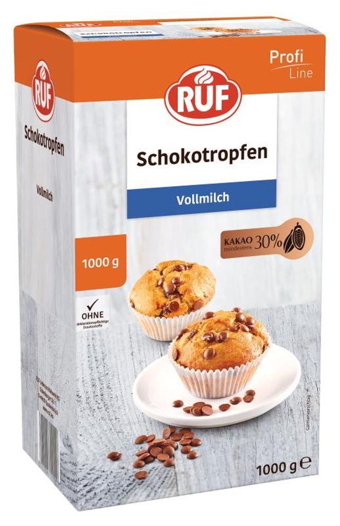 RUF Schokotropfen Vollmilch (1 kg) Produktbild 