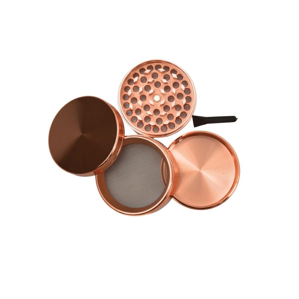 Metall Grinder 4-teilig, 52 mm, Roségold