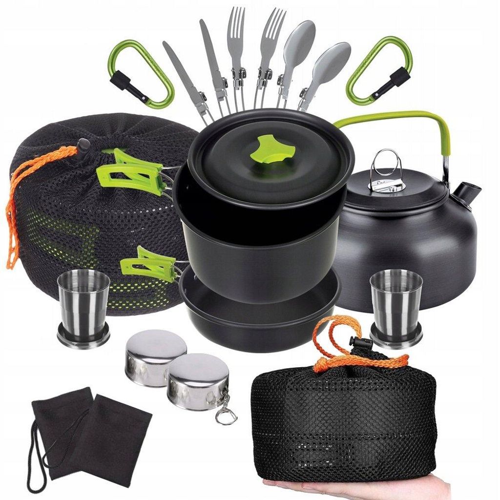 Set d'ustensiles de camping bouilloire de camping 18in1 Image du produit 