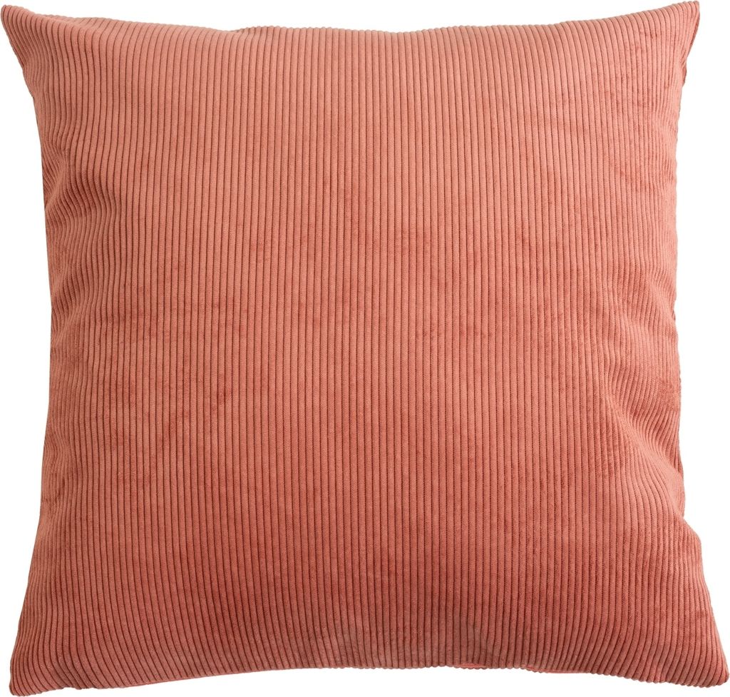 Kissenhülle - 40 x 40 cm - Terracotta - Polyester - mit Reißverschluss