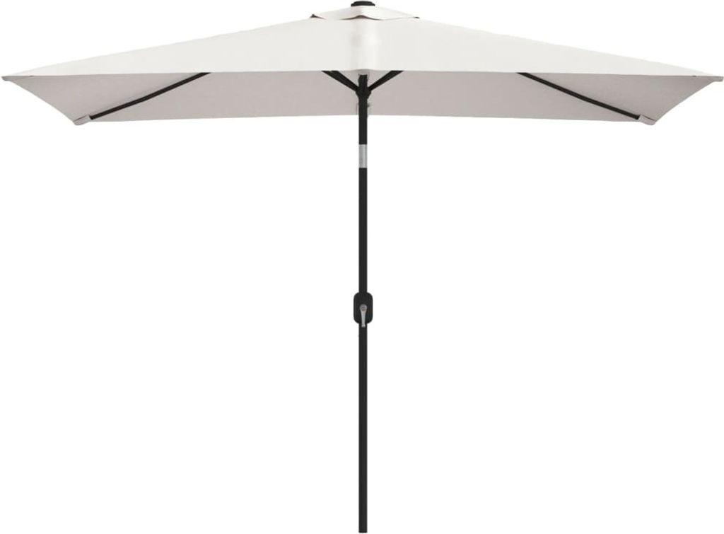 vidaXL Sonnenschirm 200x300 cm Sandweiß Rechteckig Produktbild 