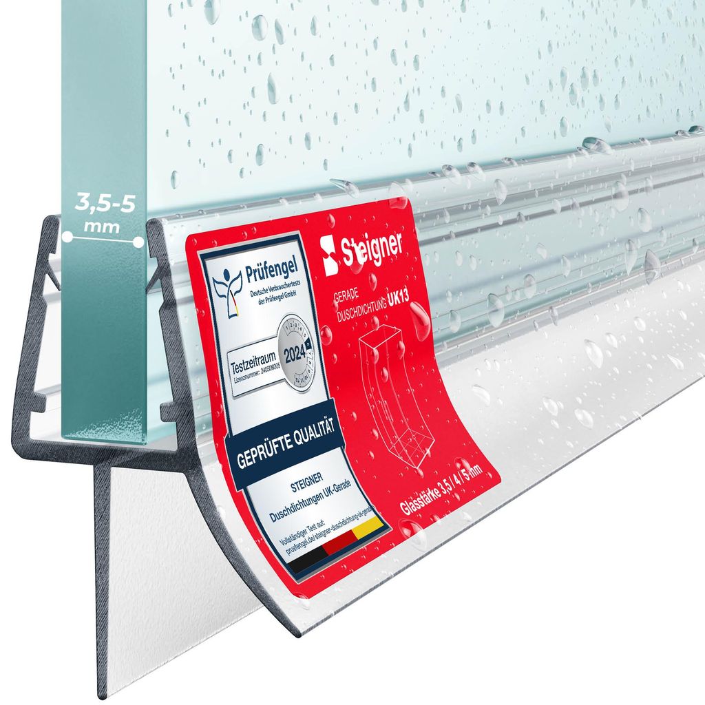 STEIGNER Guarnizione doccia UK13 80 cm (1 pz.) trasparente Immagine del prodotto 