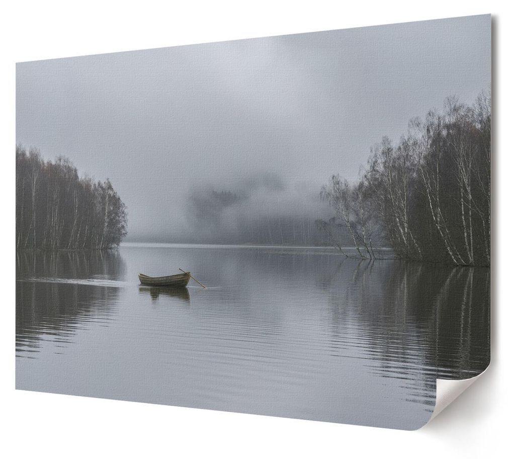 Verträumte Landschaft - Kunstdruck A4 - Fotografie- Wandbild für Wohnzimmer Schlafzimmer & Flur, Modernes Poster Wanddeko, Ungerahmt