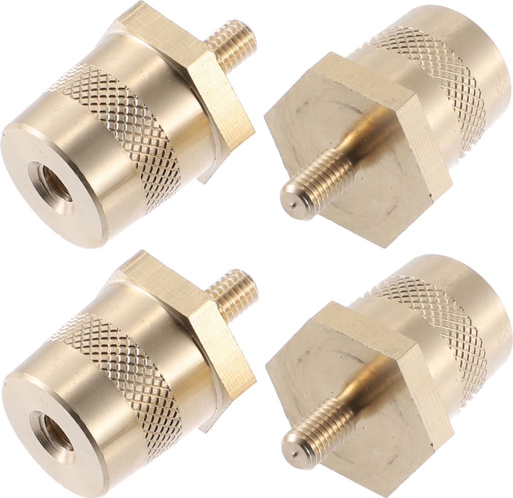 2 Paar M5 Batterie Klemmen Anschluss Messing Pfosten Adapter Schrauben