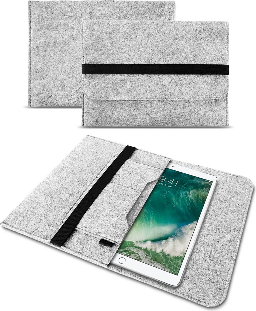 Laptop Schutz Tasche Sleeve Hülle Filz Schutzhülle Tablet Cover Laptop Case EtuiNotebook:Medion Akoya E2228T;Farbe:Hell Grau
