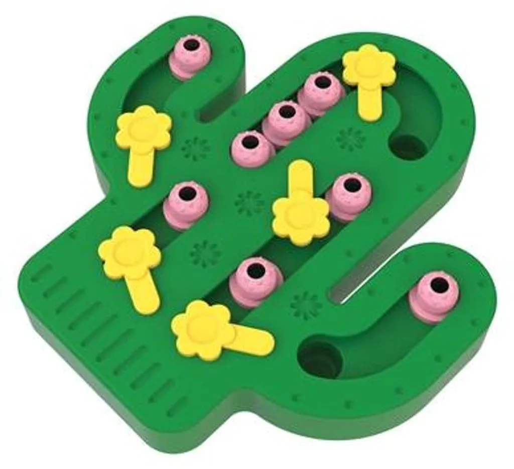 Happy Pet Tabby Patch Puzzle Cactus Jouet d'Éveil Interactif pour Chat