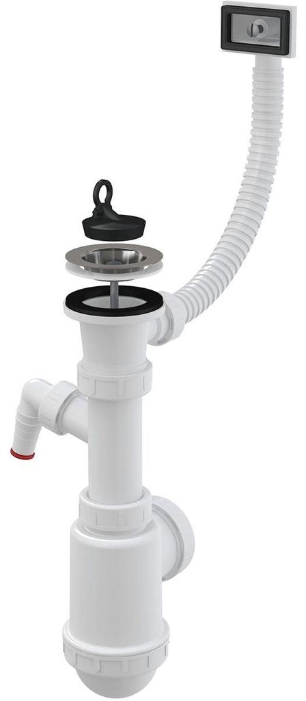 Sifon pro umyvadlo Alcadrain s nerezovou mřížkou DN 70, Obrázek produktu 