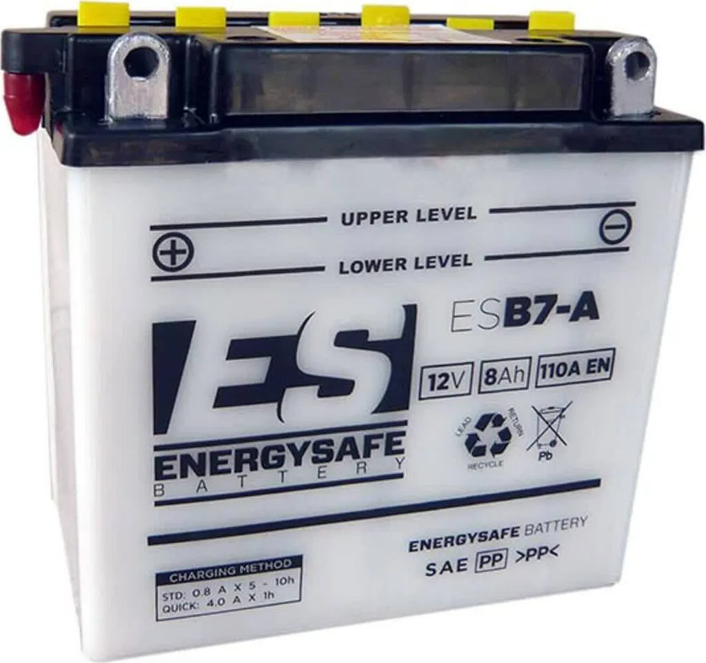Batterie moto 12V 8AH Energysafe ESB7-A : Idéale pour le trajet domicile-travail