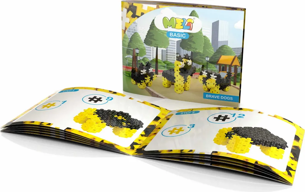 Jeu d'assemblage éducatif Meli Basic Brave Dogs pour l'école - 2