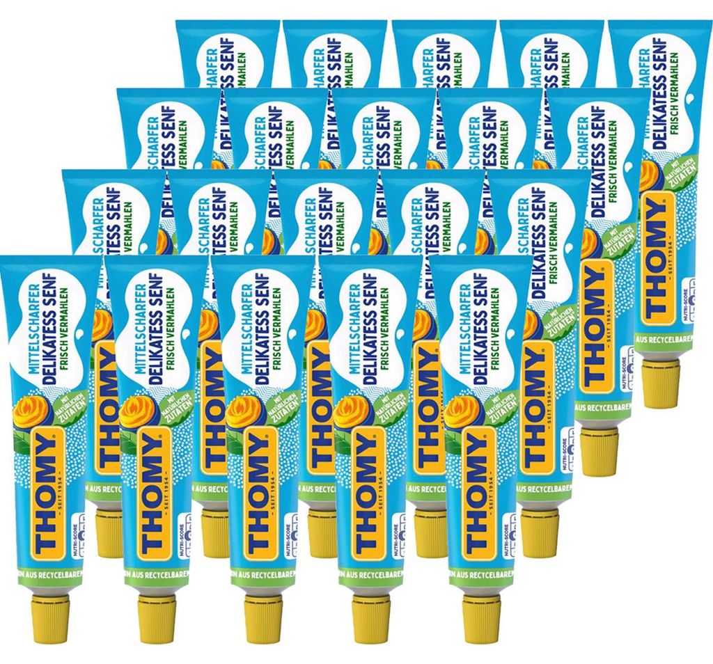 Thomy Delikatess musztarda średnio ostra pikantna tubka Zdjęcie produktu 