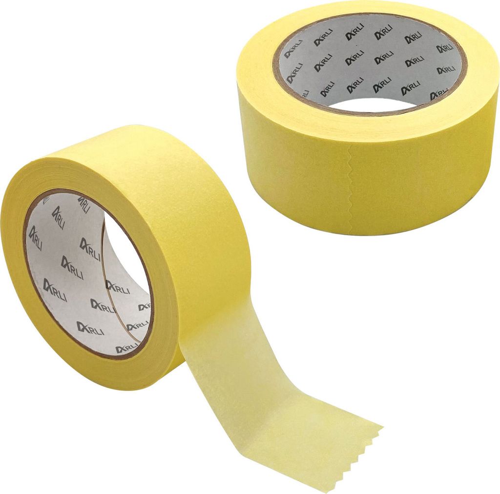 ARLI 2x Abdeckklebeband Kreppband 48 mm x 50 m Krepp 262 Malerkrepp Malerband Kreppklebeband