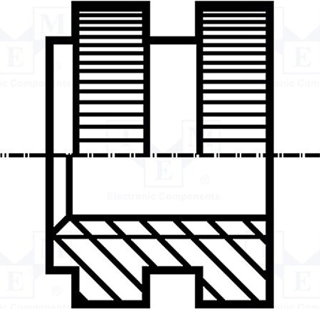 10x Gewindeeinsatz ohne Beschichtung M3 Messing BN: 1037 1385607 Gewindeeinlagen