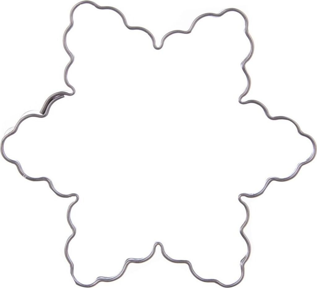 Orion Ausstechform Ausstecher Keksausstecher für Kekse Lebkuchen Stern mit Wellen 6 cm