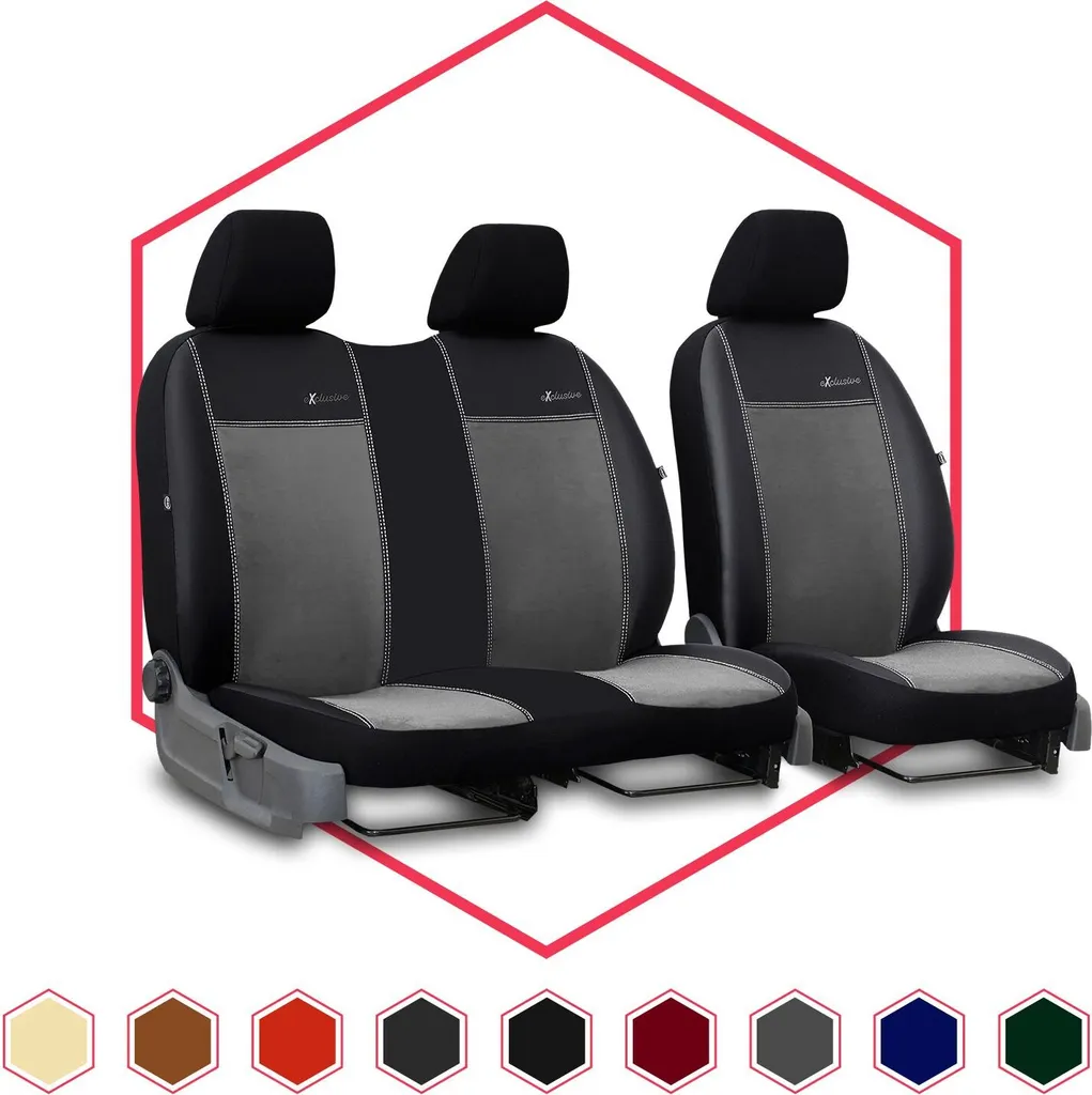 Coprisedili Volkswagen LT Grigio 1+2 BUS: Protezione Furgoni Professionale