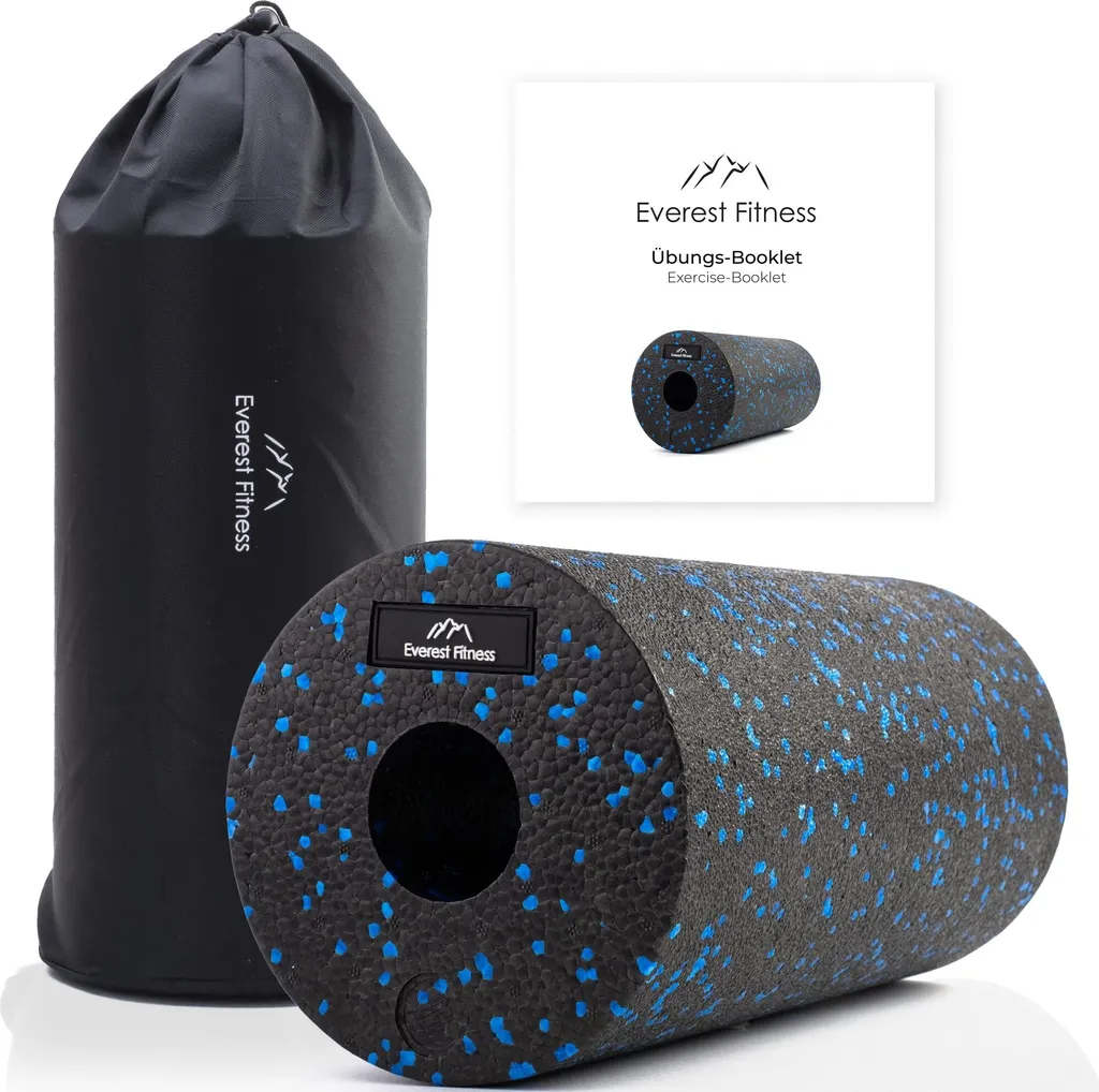 Rouleau Fascia Moyennement Dur 30 cm pour Massage Musculaire Intense du Dos