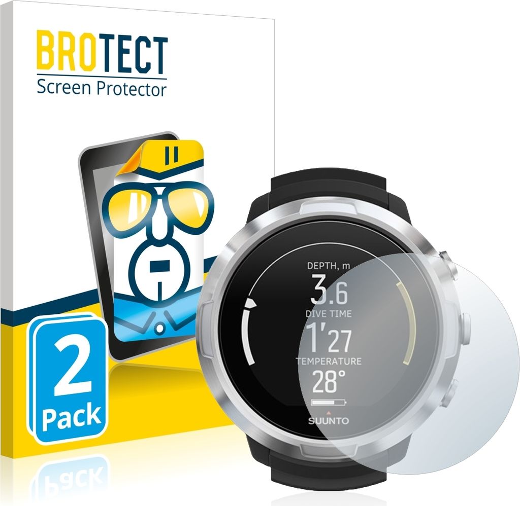 2x Für Suunto D6 Support Schutzfolie BROTECT Displayschutz Produktbild 