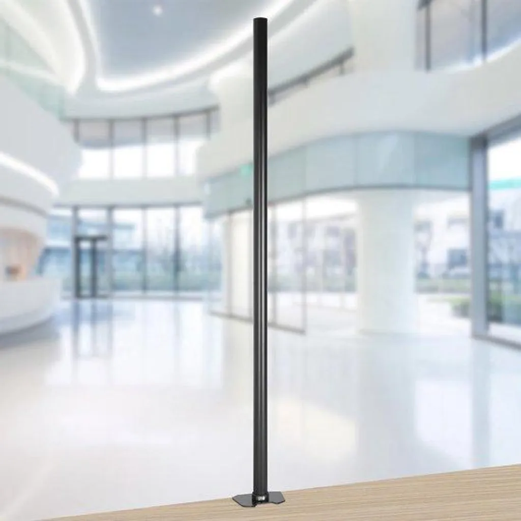 Rehausseur d'écran 80 cm en acier noir - Support TV et moniteur PC